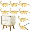 ArtisanWonders 8 Pack Metal Dinosaur Knobs for Kids Furniture -