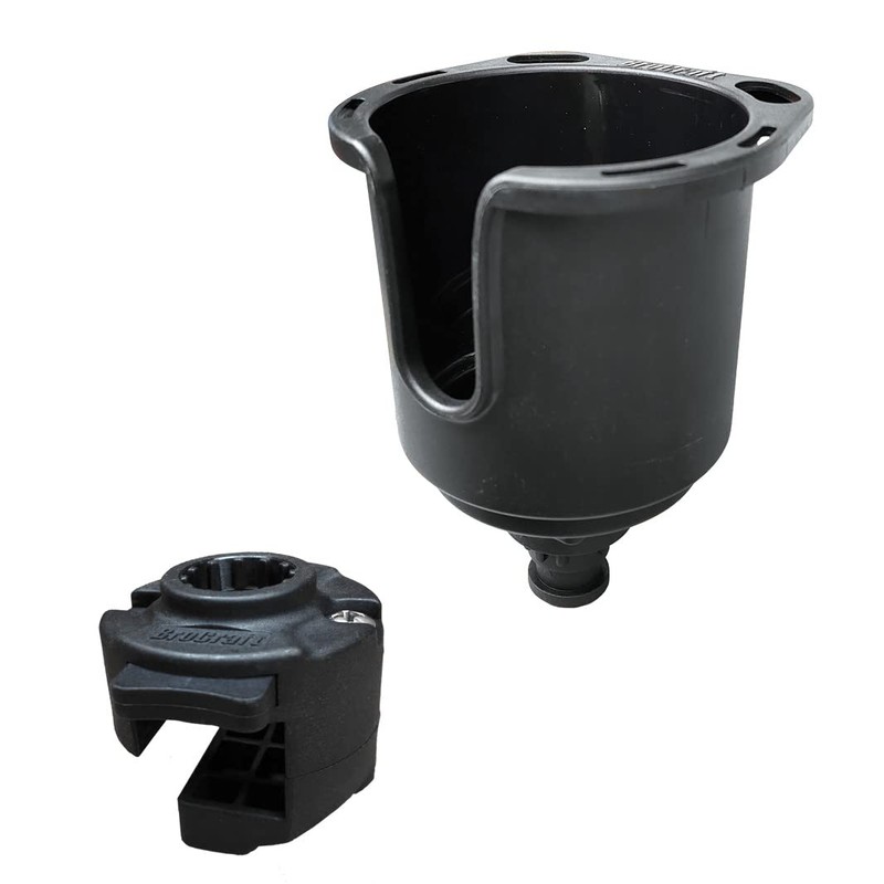 Brocraft Pontoon Boat Drinks Holder/Pontoon Boat Cup Holder/Square Rail Cup