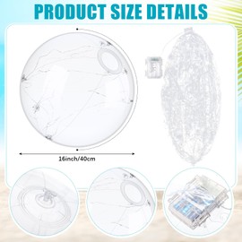 Vertintong 6 Pcs 15.7 Inch Lighted Christmas Inflatable Ball Outdoor Decoration LED Light Battery Operated Xmas Blow up Inflatable Glow Balls Decoration for Christmas Garden Yard Lawn Outdoor Home