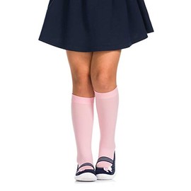 Romartex Girls Kids Knee High Socks Plain 40 Denier, powder pink