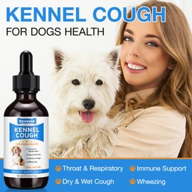 Xsvseie Kennel Cough Treatment Drops for Dogs, Natural Dog Supplement Herbal Kennel Cough Drops for All Breeds & Size Dog