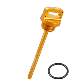 NICECNC Aluminium Engine Oil Fill Dipstick Compatible with Yamaha Raptor 700 2013-2023, 700R 2009 2011 2012 2013 2014-2024, 700R SE 2013-2023 2024, Raptor 660R YFZ 450 Gold