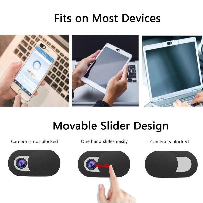 ivoler [6 Pack] Webcam Cover Slider for Privacy, 0.027in Ultra