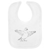 Azeeda 'Pigeon With Wings Spread' Soft Cotton Baby Bib (BI00059140)