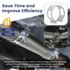 Upgraded Heavy-Duty Exhaust Tacking Band Set (5PCS) - 304 Stainless