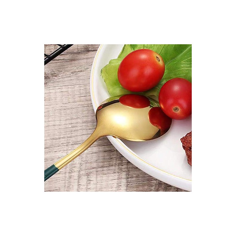 HonHeam 4 Pcs Portable Stainless Steel Tableware Set, Dishwasher Safe