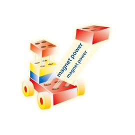 Theo Klein 635 Manetico Basic-Box, mittel | 25 Verschiedene Bunte Magnet-Bausteine | 6 Karten mit Bauanleitungen | Motorikspielzeug | Spielzeug für Kinder ab 1 Jahr