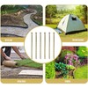 12 Inch Galvanized Heavy Duty Spiral Landscape Spikes, Metal Garden