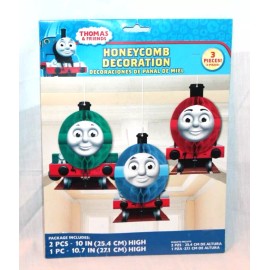 HALL MARK NEW  IN PACKAGE THOMAS THE TRAIN HONEYCOMB DECORATION  PARTY SUPPLIES