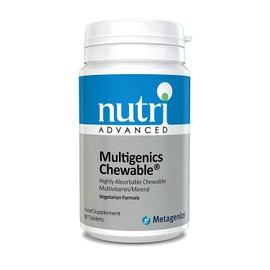Nutri Advanced - Multigenics Chewable Multivitamin and Mineral Complex - Suitable Children Aged 2+ - 90 Tablets