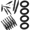 EMSea 100PCS O-Rings for Broadhead Archery Arrowhead Rubber Bands Replacement