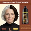Hair Dye Shampoo Darkbrown Tinte Cubrir Canas Semi Permanent Color
