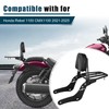 DSISIMO Motorcycle Passenger Backrest Sissy Bar With Back Rest Cushion