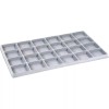FindingKing 2 Grey Flocked 24 Compartment Display Tray Inserts