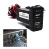 Corp.Res Electronics Cargador Rapido Auto Toyota Plug Doble Usb 3.0