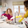 Bronwen Mathews® Dish Cloths Cleaning Hygiene 100% Cotton Antibacterial Absorbent