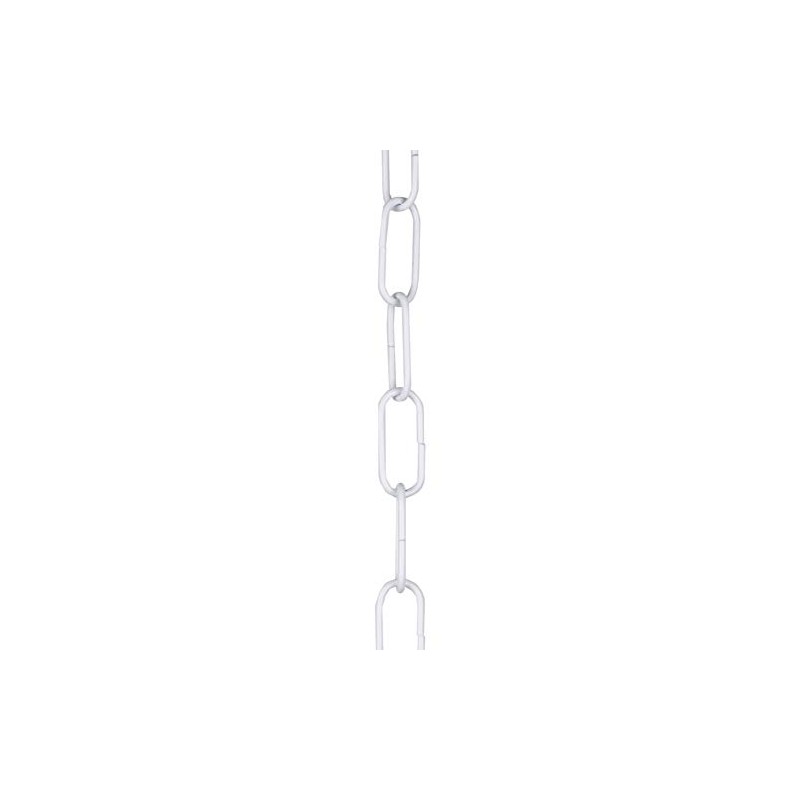 2m White Open Link Chain - for Chandelier & Lighting
