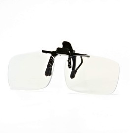 Reading Glasses Clip On and Flip Up Blue Light Blocking Magnifying Glasses Magnifiers Lenses Readers for Unisex (Transparent, 3.5)