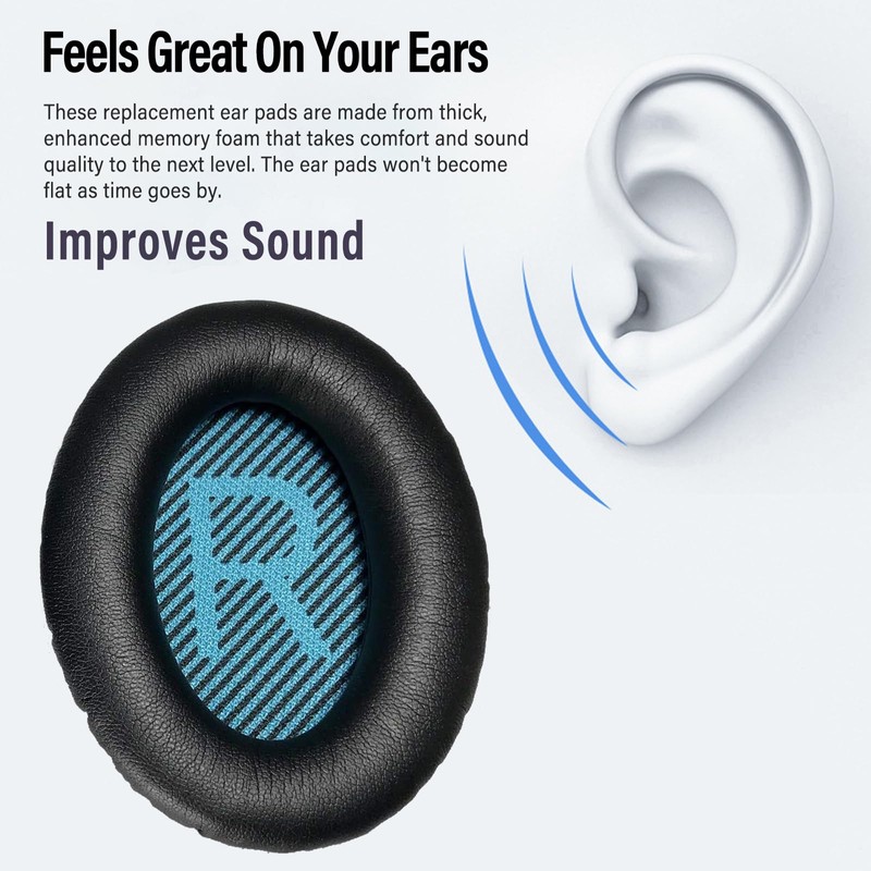 QC25 Ear Pad Cushion Replacement for Bose QC15 / QC25