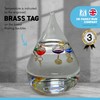 Tear Drop Shaped Galileo Thermometer with Five Floating Globes |