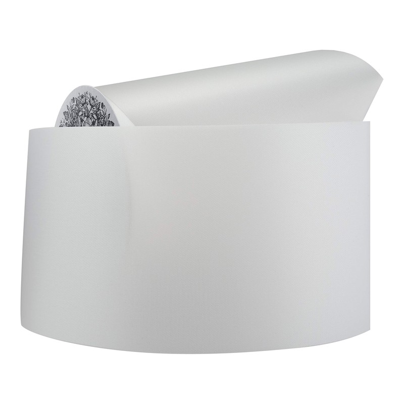 McGinley Mills 4" W Acetate Satin Ribbon, White, 50 Yard