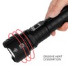 XHP90 Telescopic Zoom Flashlight Waterproof Electric Torch USB Charging for