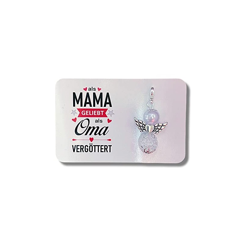 Schutzengel Schlüsselanhänger Oma Mama Opa Mama Geschenk Geburtstag Perlenengel Glücksbringer