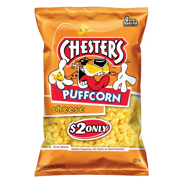 Chester's Puffcorn Snacks, Cheese, 4.5 Ounce