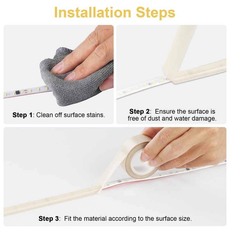 2PCS Light Dimming Tape 0.78inx29ft LED Light Strip Masking Tape