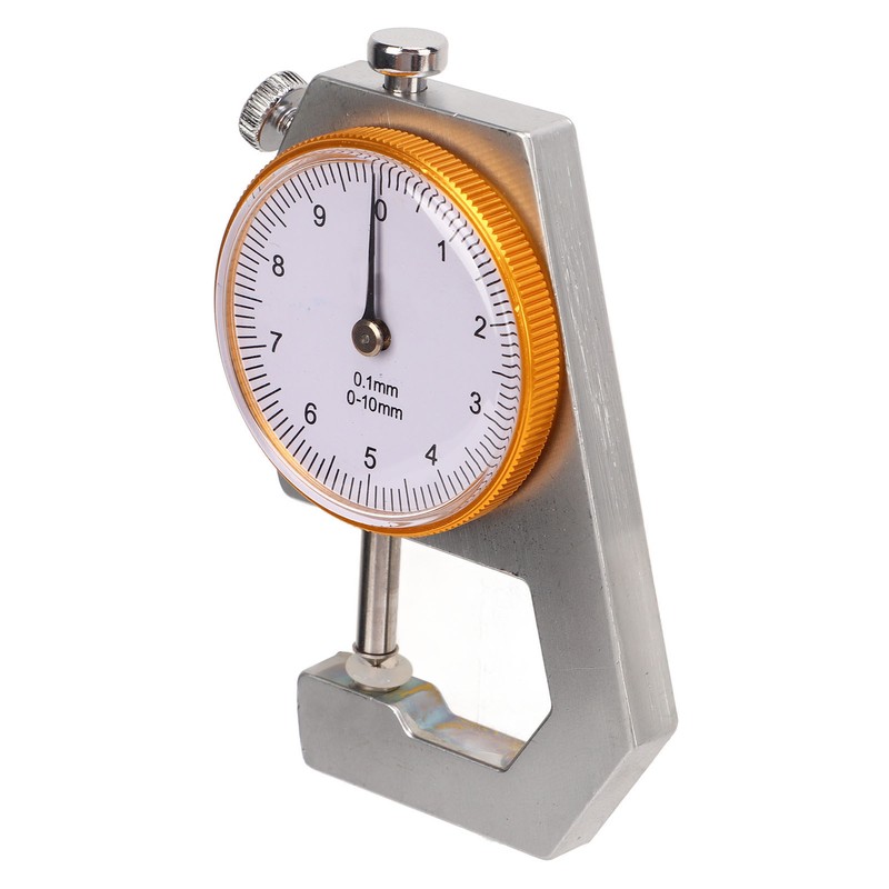 Thickness Gauge Round Dial Indicator 0.1mm Resolution 0‑10mm Range Measuring