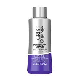 Organogal Grisi, Shampoo Silver para canas y cabellos claros, 400 ml