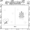 HOWAF Sympathy Card Pet Loss Gifts, Pet Sympathy Gifts, Bereavement