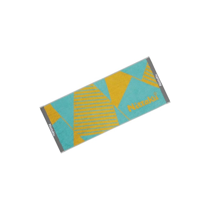 Nittaku Table Tennis Towel, Polygon Mid Towel, Turquoise NL-9289