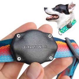 Elevation Lab TagVault AirTag Dog Collar Mount (Single) - IP69 Waterproof, Doesn't Dangle, Fits All Width Collars, Glow in The Dark