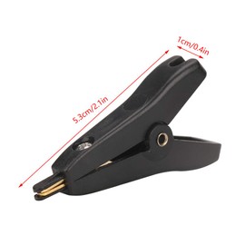 3PCS Clips Walfront P2005 Copper Gold Plating Clip Test Clip Electrical Battery Test Clamp 10A