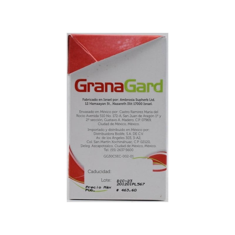 Suplemento alimenticio Granagard Granagard 30 caps