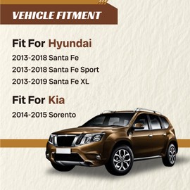 Chassora K750659 2PC Front Stabilizer Sway Bar End Link Fit for Hyundai 2013 2014 2015 2016 2017 2018 Santa Fe, 2013-2018 Santa Fe Sport, 2013-2019 Santa Fe XL, for Kia 2014 2015 Sorento