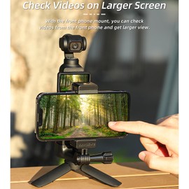 Honbobo Osmo Pocket 3 Holder compatible with DJI Osmo Pocket 3 Phone Front Mount Handheld Shooting Pocket 3 Expansion Adapter