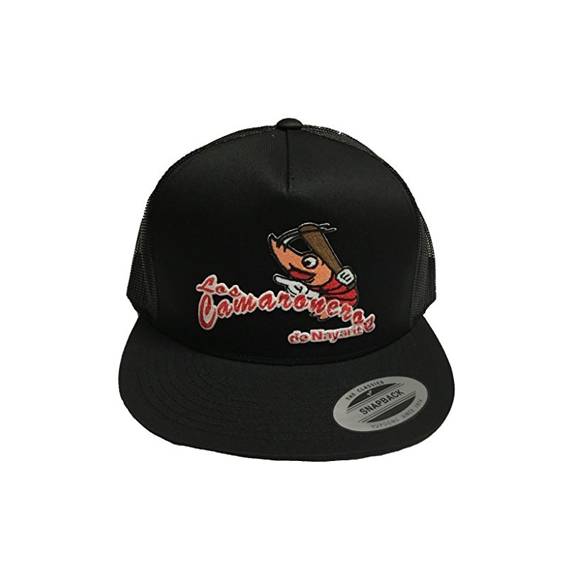 Camaroneros De Nayarit Hat Black Mesh Snapback