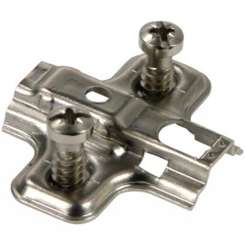 Silverline Lazy Susan 135Deg Hinge Face Frame Plate for Corner Connect Kitchen  - Euro Type w/ Euro Screws, H=0