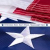 Qlash American US Flag Heavy Duty Nylon Double Stitching Embroidered