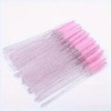 100 Stück Einweg Wimpern Bürstchen, Rosa Mascara Bürstchen, Wimpernbürste für