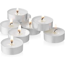 UNBREAKABLE - Tea Light Candles 30 Pack – Unscented Long Lasting 2.5 Hour Burn – White Smokeless Tealights for Decoration, Holiday, Party, Wedding, Home Use