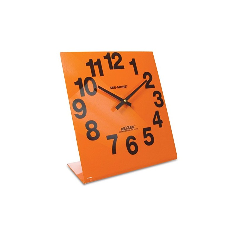 Reizen Giant View Clock- Orange Face