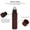 PrettyCare Roller Bottles For Oils 10 ml (Amber Glass, 12