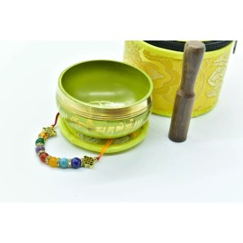 SNS Craft 3" Tibetan Beautiful Meditation Yoga Mantra Singing Bowl Mallet, Mallet & Box