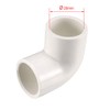 sourcing map 20mm Slip 90 Degree PVC Pipe Fitting Elbow