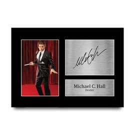HWC Trading A4 Michael C. Hall Dexter Dexter Gifts Printed Autograph Picture For TV Fans Signed - A4