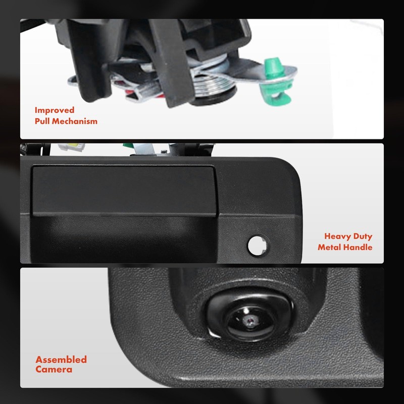 A-Premium - Tailgate Handle Assembly, Upgraded Metal - Compatible with
