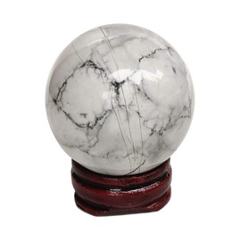 Loveliome 40 mm Blue Titanium Coated Druzy Geode Healing Crystal Home Decoration with Wood Stand